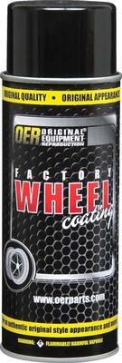 OER Factory Wheel Paint; Rally Wheel Paint; Argent Silver / Green; 16 Oz Aerosol Can (Net Wt. 12 Oz)