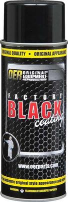 OER Factory Black Paint; Ultra Flat Black; 16 Oz Aerosol Can (Net Wt. 12 Oz.)