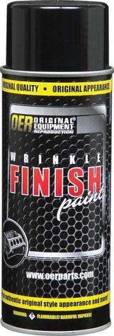 Black OER® Wrinkle Finish Paint; 16 Oz. Aerosol Can (Net Wt. 12 Oz.)