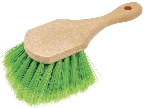 Wash Brush Soft Bristles 8 Handle Green
