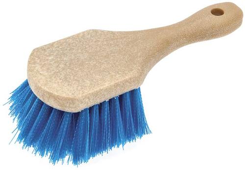 Scrub Brush Strong Bristles 8 Handle Blue