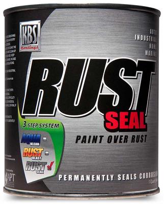 KBS RustSeal; Rust Preventive Corrosion Barrier Coating; Satin Black; Quart