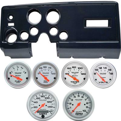 1969 Firebird 6 Gauge Carbon Fiber Dash Panel Kit with Ultra Lite Series Gauges