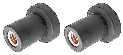Radiator And AC Rubber Well Nut, 1/4-20 Thread, Fits 1/2 Hole, Pair