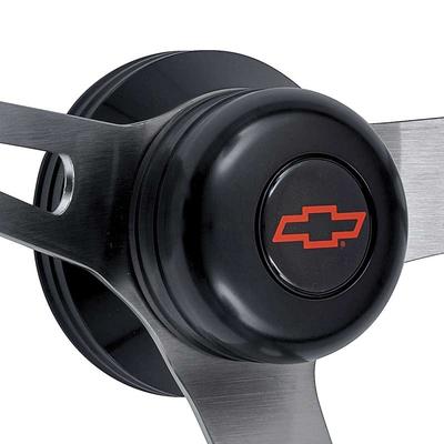 1957-72 GT Retro Foam Steering Wheel Kit Black Hub with Standard Red Bow Tie Black Horn Button