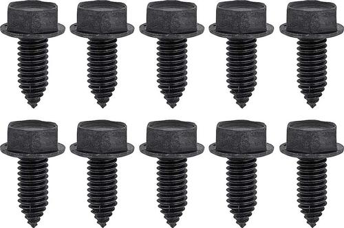 Bolt, 5/16-18 x 13/16 Pointed Tip With Hex Washer Head, Black Phosphate, 10 Piece Set