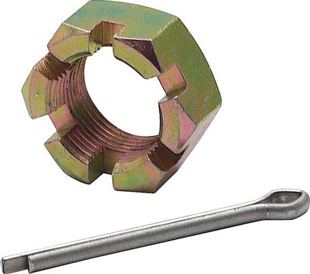 Spindle Nut & Cotter Pin; 3/4-20 With 1-1/16 Hex Head