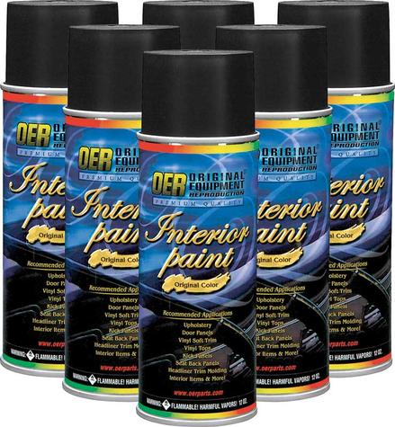 OER® Black Restoration Carpet Dye - Case of 6 - 12 Oz Aerosol Cans