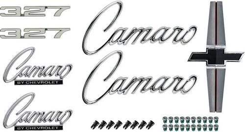 1968 Camaro; Exterior Emblem Kit; Standard Models; with 327 Engine