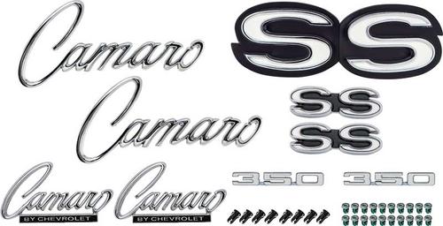 1968 Camaro SS-350; Exterior Emblem Kit; without RS Option; 350 Engine