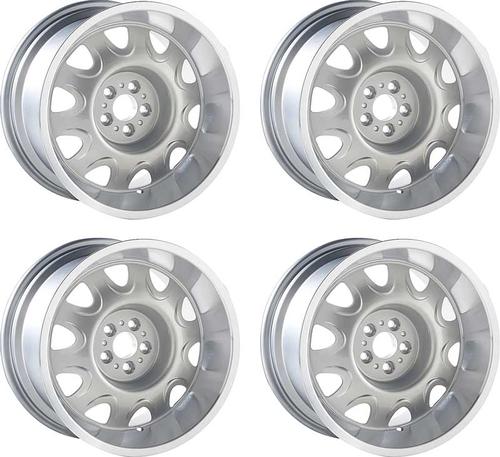 17 X 8 Cast Aluminum Mopar Rallye Wheels 4-1/4 Backspacing Silver
