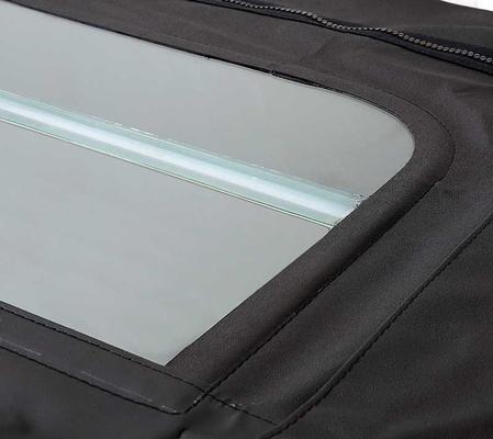 1967-69 Camaro/Firebird; Convertible Top Kit; Folding Glass Rear Window; Black Top; Black Well Liner