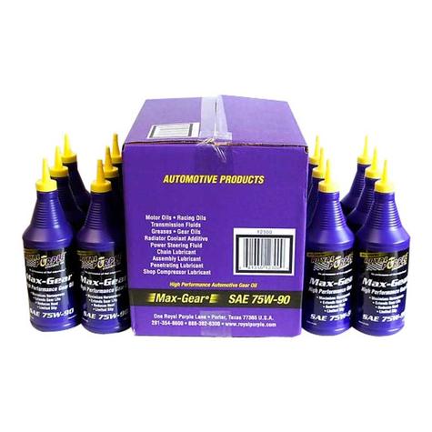 Royal Purple 75W140 Max Gear Oil (Case Of 12 Quarts)
