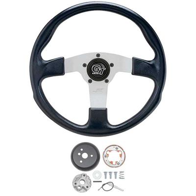 1960-72 Signature Series GT Rally Steering Wheel Kit with Silver Anodized Spokes