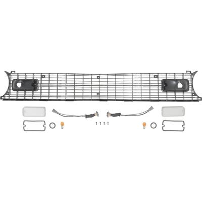 1973-74 Dodge Dart; Front Grill and Park Lamp Set; Without Headlamp Bezels and Lower Grill Molding