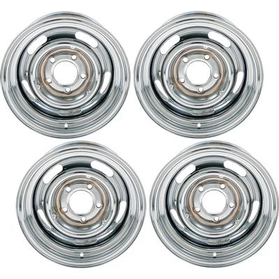 1967-81 GM 15 x 7 Chrome Rally Wheel Set