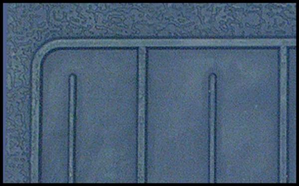 1962-64 Chevy II, Nova Bow Tie Rubber Floor Mat Set; w/o Console; Dk Blue; 2 Piece; Front And Rear