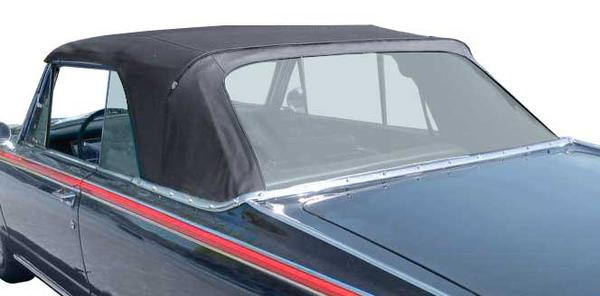 1963-64 Dodge Dart GT; Convertible Top; Pinpoint; Black