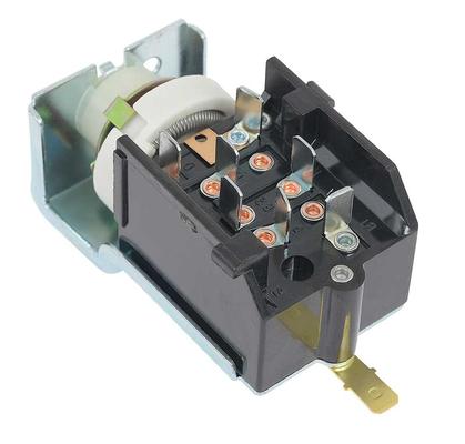 1963-64 Plymouth A/B-Body; Headlamp Switch Assembly; 7 Terminals Plus Ground; With 1-1/4 Rheostat
