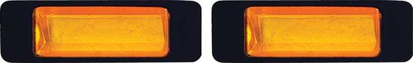 1968-69 Charger Hood Mounted Turn Signal Lens ; Pair