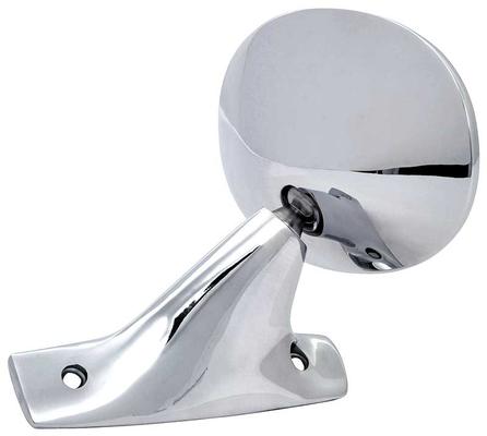 1970 Mopar E-Body Outer Door Mirror; Round Chrome ; LH