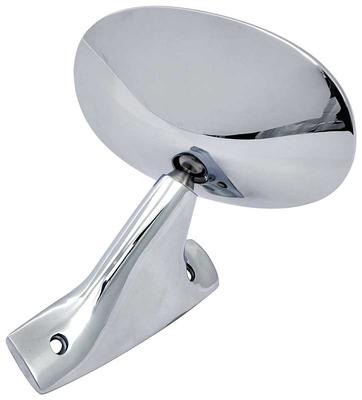 1970 Mopar E-Body Outer Door Mirror; Round Chrome ; LH