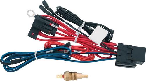 Electric Fan Wire Harness Set with 185°F Temperature Sender for Carbureted Engines
