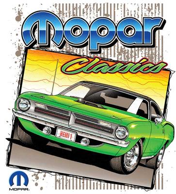 Mopar Cuda Classics Large White T-shirt