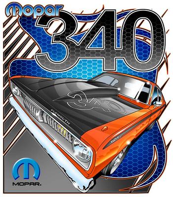 Mopar Duster 340 Medium Black T-shirt