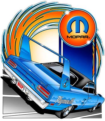 Mopar Superbird Small Black T-Shirt
