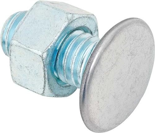 7/16-14 X 1 Bolt With Hex Nut; Zinc Plated; With 29/32 Flat Stainless Steel Cap