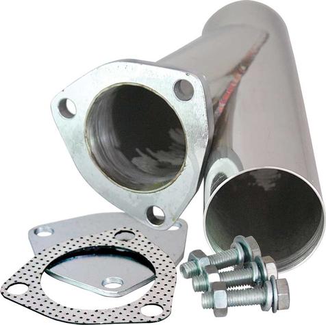 QTP Exhaust Cutout; Stainless Steel; 2-1/2