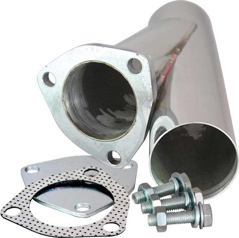 QTP Exhaust Cutout; Stainless Steel; 4