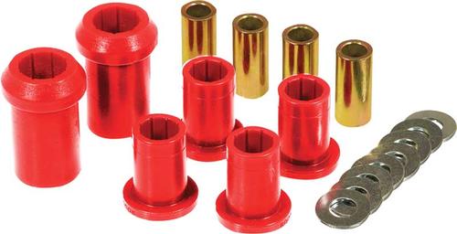 1962-76 Mopar A/B/E-Body Red Polyurethane Upper And Lower Control Arm Bushing Set Without Shells