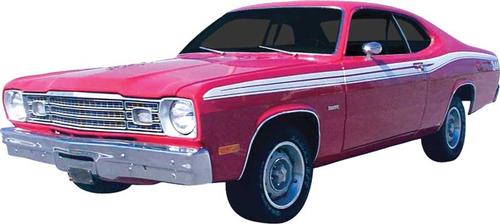 1973-1974 Duster 340 White Side Stripe Set