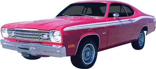 1973-1974 Duster 360 White Side Stripe Set