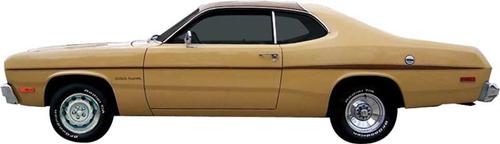 1973-75 Gold Duster Brown Stripe Set