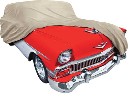 1956 Chevrolet 2 / 4 Door Wagon Tan Softshield™ Flannel Car Cover