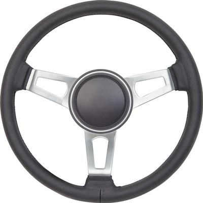 Grant Classic Nostalgia Steering Wheel & Horn Button; Mopar Tuff Wheel; Black Leather Grip; 15 Inch