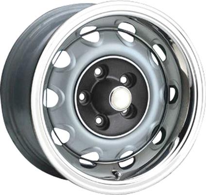 Chrysler, Dodge, Plymouth; Rallye Wheel; 15 x 8; 5 x 4 Bolt Pattern; 4 5/8 Backspace; Silver Powder Coat; Each