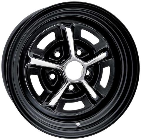 1969-76 Dodge, Plymouth; Magnum 500 Road Wheel; 15 x 8; 5 x 4-1/2 Bolt Pattern; 4.5 Backspacing; Offset 0; Each