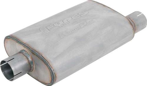 Pypes T409 Stainless Steel 14 Race Pro Muffler with 3 Offset Inlet - 3 Offset Outlet