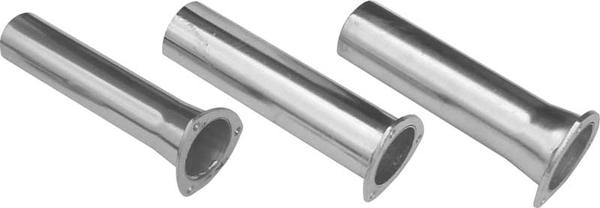 Pypes Polished Stainless Steel 3 Header Flange to 2.5 Pipe Reducer