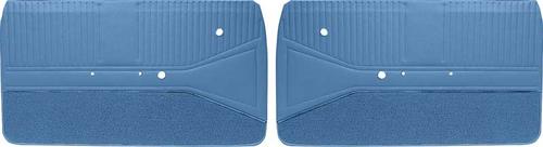 1964 Impala SS; Interior Front Door Panels; 2 Door Hardtop & Convertible; Non-Assembled; LH and RH; Light Blue - Brand: PUI