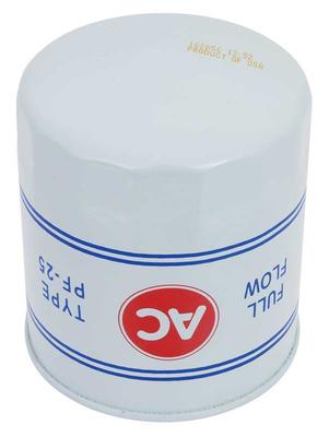 1968-86 ACDelco PF25 Oil Filter SB Chevy V8 - Original Style GM Filter w/White, Red, Blue & AC Logo