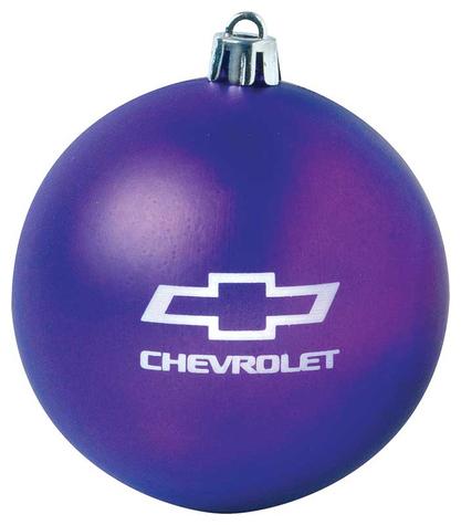 Chevrolet Bowtie Shatter Resistant Ornament - Purple