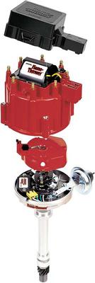 1955-81 Pontiac V8 Flame Thrower D1201 Cast Distributor With Red Cap (50,000 Volt Coil)