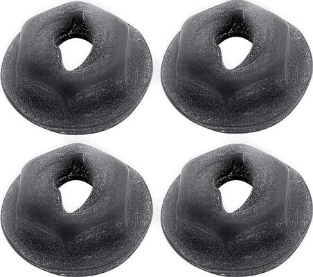 Speed Nut for 1/8 Stud - Self Threading - 4 Piece Set; with Rubber Pad