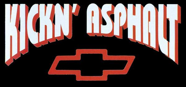 1 X 3 Die Cut Kickin' Asphalt Decal