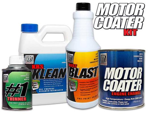 KBS Motor Coater Engine Paint Kit; Gloss Black